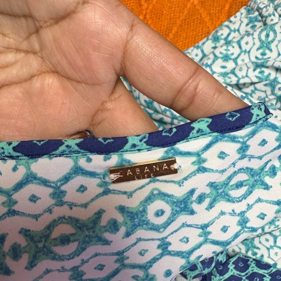 Cabana life Blue and White Patterned Midi Dress - Picture 10 of 10